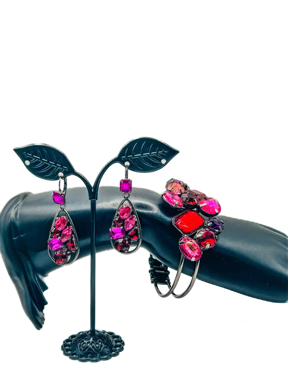 Statement Clamper Bracelet and Earring Set